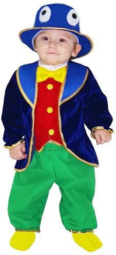 Pegasus Costume Grillo di Pinocchio Vestito Carnevale (10/12 Mesi)