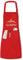 Delantales de Cocina Masterchef Profesional Impermeable Delantal Unisex para Hombre y Mujer Queen-Rojo