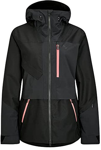 Ziener Damen Tarsi Ski Jacke Freeride sympatex PFC frei Wolle, Schwarz, 40 EU