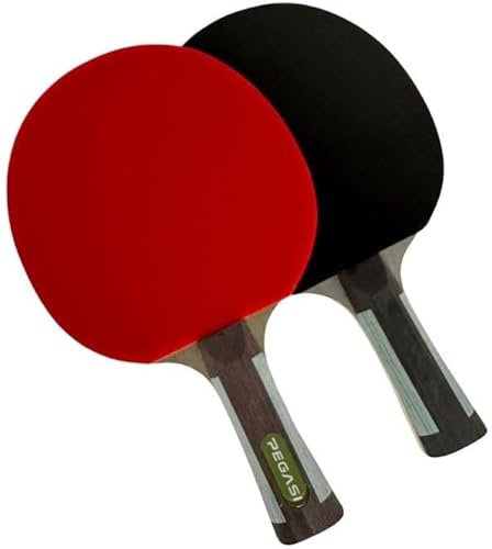 Pegasi Tischtennisschläger 6 Sterne - Table Tennis Racket - Tischtennisschlaeger - Table Tennis Bat - Fortgeschrittene Spieler - ITTF-zugelassener Gummi - Expert - Rot