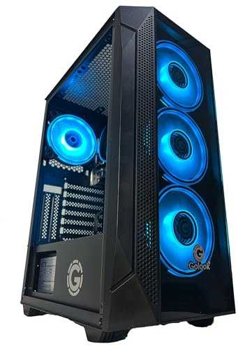 Golook • PC Desktop Gaming LED RGB • AMD RYZEN 5 5600G • RAM 16GB DDR4 3200MHZ • SSD 480GB M.2 NVME HD • Radeon RX Vega • WiFi • Windows 11 Pro • Computer Fisso