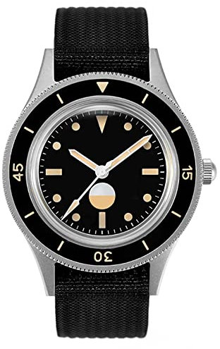 RDUNAE Automatische mechanische Herren Taucheruhr TR900 Retro Leuchtende Edelstahl Armbanduhren, Farbe 2, Taucheruhr, mechanisch