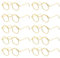 10 Paar Kleine Puppengläser Metalldraht Rand Lens Ohne Brillenpuppe Dress Up Brillen Retro Mini Sonnenbrille Für Puppen Haustier Kostüm