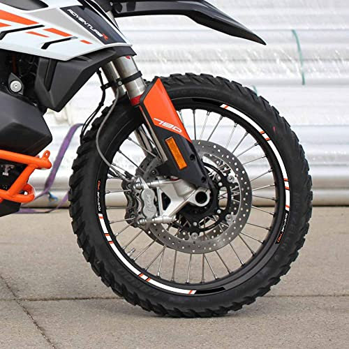labelbike - Aufkleber Streifen Motorrad Felgen Räder Schutz Kit kompatibel mit KTM 790 Adventure 2019-23