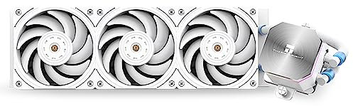 Thermalright Frozen Edge 360 White CPU Water Cooler With PWM Fans, Pump Speed is 3300RPM,S-FDB Bearing, for AMD AM4/AM5,Intel LGA1150/1155/1200/1700/2011(FE360 White)
