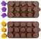 Halloween Chocolate Silicone Molds Different Shapes Moulds of Mini Halloween Pumpkins and Ghosts Mold for Chocolate, Candy, Gummy, Jelly, Cookie, Ice Cube