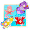 Yeefunjoy Wooden Toddler Puzzles - Peg & Jigsaw Puzzles with Handles, Montessori Educational Learning Toys for 3+ Year Olds (Marine Animals)