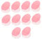 Didiseaon 10pcs Lipbrush Cover Silicone Makeup Brush Sleeve for Lip Mask Brushes Travel-friendly Dustproof Case Pink and Translucent Red