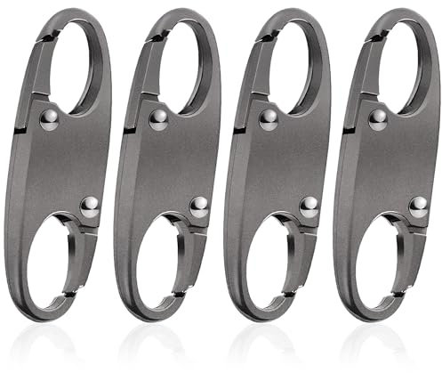 4 cerraduras de cremallera para mochilas, cerradura de cremallera antirrobo, clips de bloqueo de cremallera desmontables, clips de cremallera pequeños de doble cara para viajar, acampar al aire libre