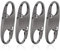 4 cerraduras de cremallera para mochilas, cerradura de cremallera antirrobo, clips de bloqueo de cremallera desmontables, clips de cremallera pequeños de doble cara para viajar, acampar al aire libre