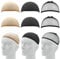 AHLPO Haarnetz Wig Cap - 6er Set Atmungsaktive, dehnbare Nylon Haarnetze und Perückenkappen für Perücken, Elastische Perückennetz für Halloween, Cosplay, Partys