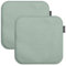 MAGMA AVARO Stuhlkissen/Sitzkissen 2er Set für Indoor und Outdoor, Öko-Tex Siegel, waschbar bis 30°C, 2 Stück, 35x35cm, Graublau
