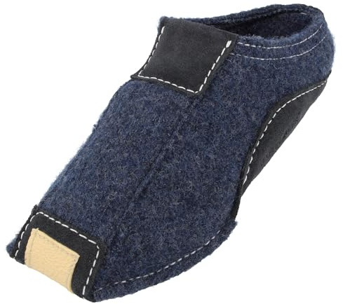HAFLINGER Pocahontas Pantoffel Hausschuh mit TR-Gummisohle Wechselfussbett unisex