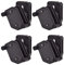 ANSNOW Drehbarer 9-Mm-Molle-Magazinhalter Für Taktischen Gürtel, Mehrwinkelverstellbare Offene Magazintasche Mit Schnellverschluss Für Wettkampf, Für Ipsc-/Idpa-Training/Bk