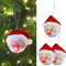 3-teiliges Set witzige Christbaumkugeln mit Blinkender LED Nase Ø 10 cm - Baumschmuck blinkend - Lustige Weihnachtskugeln mit LED-Blinklicht - Baumkugeln mit LED-Licht