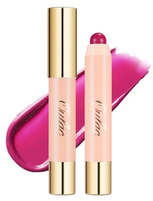 Oulac 2 in 1 Lippenstift und Rouge - Getönter Lippenbalsam, Feuchtigkeitsspendend & Pflegend, Lippenstifte & Rouge für Lippen und Wangen, Vegan, Blackcurrant Jelly(05)