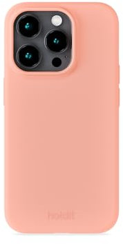 holdit Silikonhülle iPhone 15 Pro - 0,8mm Ultra dünn Handyhülle Silikon - Trendy Slim Silicone case mit Voller Schutz (erhöhte Kante für Kameraschutz) - Pink Grape