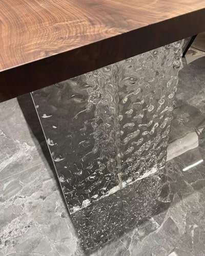 Pied de Table Acrylique Moderne Pied de Table Basse Transparent, 60cm 70cm de Haut Acrylique Pieds de Meubles, Très Résistant Pied de Remplacement pour Bureau Décoration Intérieure(70x70cm (27 1/2x27