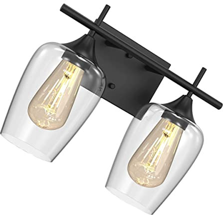 Operitacx Badewandlampe Spiegel Waschtischleuchte Badezimmer-wandleuchte Mit Glas-schirm Für Badezimmer Retro Und Elegant