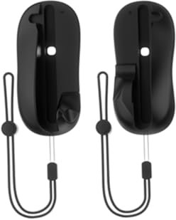 2 PZ Controller di gioco del mouse per Switch 2, Mini portatile Mouse ergonomico Sinistra + destra Controller staffa maniglia Caso e Mouse Pad per Switch 2 (Nero)