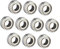 KiBcsLic 683zz Kugellager, Karbonstahl, Leichtes Ersatz Rollschuhlager, Miniaturnut für Inline Skates, 10 Stück