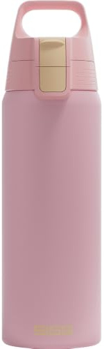 SIGG - Edelstahl Trinkflasche - Shield ONE Playful Peach - Für Kohlensäurehaltige Getränke Geeignet - Auslaufsicher - Federleicht - BPA-frei - Outdoor & Fitness - Rosa - 0,75L