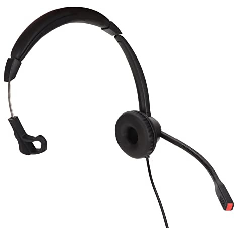 Cuffie telefoniche RJ9 con microfono a cancellazione del rumore Cuffie aziendali con filo unilaterale per telefono fisso Servizio clienti Office Call Center Telemarketing Conference Call