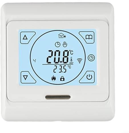 Touchscreen programmierbares Thermostat für effiziente Fußbodenheizung, Dual-Sensor für optimale Leistung (3A)