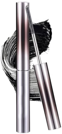 3D Metal Mascara, Wimperntusche Wasserfest, Wimperntusche Volumen mit Metallbürste Langanhaltend Verlängern, Smudge Proof Metal Wand Metallbürst für Länge und Volumen Eyelash Faser Hinzufügen-Schwarz
