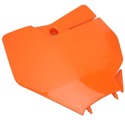 Nosqew Motorcycle Front Number Plate ABS Plastic Durable Customizable License Plate Cover Fit for EXC EXCF SX SXF XC XCW Models 2020 to 2022 (Orange)