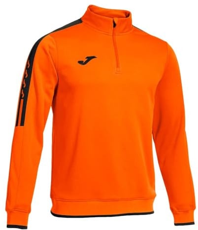 Joma Herren-Sport-Sweatshirt mit halbem Reißverschluss, XS-4XL, Thermofleece-Futter und Stehkragen, Olimpiada