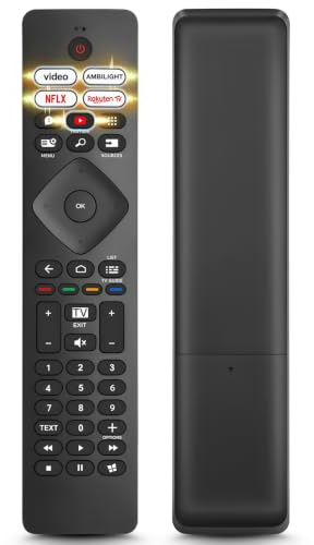 for Philips TV Remote Control, Universal for Philips Ambilight Smart TVs | Effortless One-Click Operation, Simple & Easy to Use for Seniors and Kids | Buttons Withstand Millions of Presses