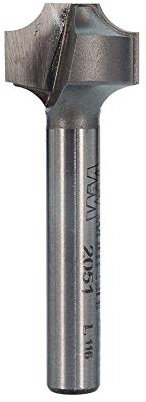 Whiteside Router Bits 2051 Plunge Round Over Bit with Plunge Point 3/16-Inch Radius, 5/8-Inch Large Diameter and 1/4-Inch Small Diameter