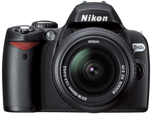 Nikon D40x - Digital camera - SLR - 10.2 Mpix - Nikon AF-S DX 18-55mm lens - optical zoom: 3 x - supported memory: MMC, SD, SDHC