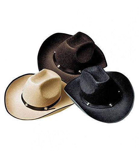 WIDMANN MILANO PARTY FASHION Cowboy aus Filz mit Bolzen Cowboy Wilder Westen Hüte & Kopfbedeckung für Kostüme Zubehör