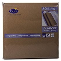 Duni Dunisoft Servietten chestnut 40 x 40 cm 60 Stück