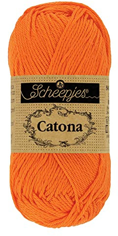 Scheepjes - Scheepjes Catona 281 Tangerine Yarn - 1x50g