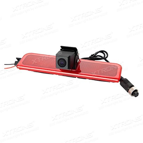 XTRONS Auto Rückfahrkamera LED Bremsleuchte Rear View Backup Rückfahrkamera Einparkhilfe IP68 wasserdicht 170° Weitwinkel für VW Volkswagen Caddy