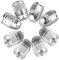 Futheda 8 verhindern Korrosion Staubkappen Universal Bullet Typ Staubkappen Aluminiumlegierung Auto Motorrad Ventilkappen Silber