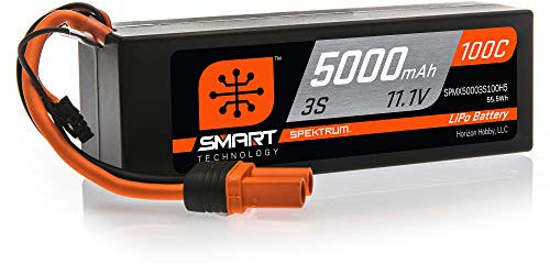 11,1 V 5000mAh 3S 100C Smart Hardcase LiPo-Akku: IC5