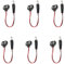 RuiLing 6-Pack 9V Battery Clip Clamp with 2.1mm X 5.5mm Male DC Plug and 5.9 Inch Lead Wire 9V Battery Button Battery Hold.