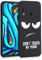 kwmobile Hülle kompatibel mit Samsung Galaxy A20e - Handyhülle Silikon Case - Don't Touch My Phone Weiß Schwarz