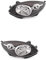 Halogen Scheinwerfer Set links & rechts Hauptscheinwerfer Frontscheinwerfer H4 schwarz ohne Elektromotor für Model Twingo II CN0_