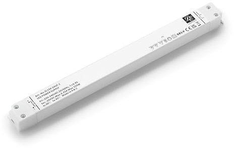 LIGHTEU, Ultra Slim Transformator LED Netzteil - 150 W, 24 V DC, 6,25 A - Konstante Spannung für LED Streifen Aluminiumprofile und LED Panel Rahmen extrem flache 322,6 * 30 * 21,5 mm