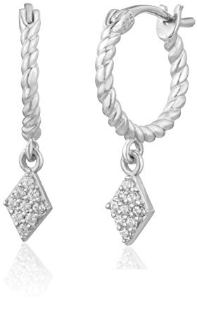 Brandlinger ® Ohrringe Silber 925 klein, gedreht. Schmuck Damen vergoldet mit 18 Karat (Silber und Gold) für Frauen und Mädchen. Durchmesser der Creolen 11,5mm.