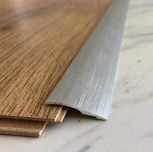 1 Piece of Brushed Titanium Aluminium Door Floor Bar Edge Trim Threshold Ramp 93cm Length