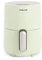 CREATE/FRYER AIR/Freidora de aire sin aceite 1,5L verde/Cesta antiadherente, selector de temperatura 80-200°, apagado automático, Libre de BPA, Programable, 900W