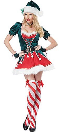 Weihnachts Cosplay Frau-Weihnachten Kleid-Weihnachtskleid Damen Rot- Weihnachtself KostüM FüR Herren,Weihnachtswichtel KostüM, Elfen-KostüM WeihnachtskostüM FüR Weihnachten,Neujahr, Karneval