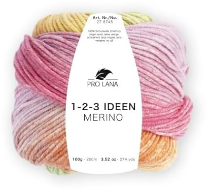 Pro Lana 1-2-3 Ideen Merino 01 - gelb/grün/orange