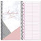 Beauty Stationery Terminkalender – Tages- und Wochenplaner mit festem Einband und 70 undatierten Seiten – Friseur- und Salonkundenaufzeichnungen – Spiraldraht, kompakt – 21 x 11 cm